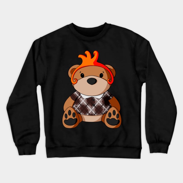 Oz Munchkin Teddy Bear Crewneck Sweatshirt by Alisha Ober Designs